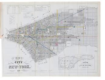 (NEW YORK CITY.) Complete run of the Manual of the Corporation of the City of New York, better known as Valentine's Manuals.